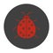 Ladybug glyph color icon