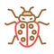 ladybug insect color icon vector illustration