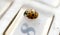 Ladybug on an old dirty and dusty calculator