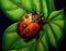 Ladybug\\\'s Biomechanical Dream - A Surreal Masterpiece Made with Generative AI