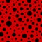 Ladybug seamless pattern. Lady bug background with red and black colors. Ladybird texture for print. Summer, spring fashion in