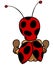 Ladybug Sitting From Back