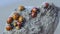 Ladybugs live on the autmn tree