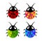 Ladybugs set illustration