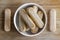 Ladyfingers in a bowl