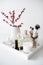 Ladys dressing table decoration with flowers, beautiful details,