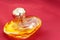 Ladys\' golden perfume bottle