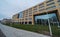 Laeken, Brussels Belgium - Modern rectangular design facade of the Herman Teirlinck building, the main administrative office of