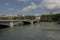 Lafayette bridge over river Rhone in Lyon