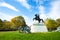 Lafayette Square Park and statue near White House