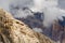 Lagazuoi mountain panorama in Italian Alps