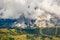 Lagazuoi mountain panorama in Italian Dolomiti Alps
