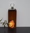 Lagerfeld, men`s fragrance, large perfume bottle decorated with an English rose