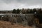 Laggan Dam and Roy bridge on River Spean in Scotland.