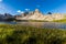 Laghi Dei Piani lake in Tre Cime di Lavaredo natural park in the morning