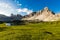 Laghi Dei Piani lake in Tre Cime di Lavaredo natural park in the morning