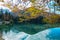 Laghi di Fusine - Panoramic view of Fusine Lake (Laghi di Fusine) in Tarvisio, Friuli-Venezia Giulia, Italy, Europe