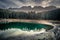 Lago di Carezza Karersee is one of the most beautiful alpine lakes.