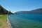 Lago Di Garda coastline. Promenade path along the lake