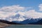 Lago Di Resia in front of Ortles Glacier, Italy,