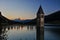 Lago di Resia (Reschensee) with sunken church - Reschensee, Italy