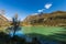 Lago di Tenno - Small lake in Italian Alps Trentino Italy