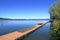 LAGO DI VARESE CON  PONTILE DI LEGNO