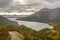 Lago escondido aerial shot, tierra del fuego, argentina