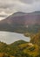 Lago escondido aerial shot, tierra del fuego, argentina