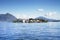Lago Maggiore and Isola Bella seen from the shore of Stresa town, Lago Maggiore