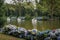 Lago Negro Black Lake with Swan Pedal Boats - Gramado, Rio Grande do Sul, Brazil