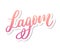 Lagom meaning inspirational handwritten text. Simple scandinavian lifestyle