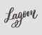 Lagom meaning inspirational handwritten text. Simple scandinavian lifestyle