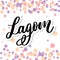 Lagom meaning inspirational handwritten text. Simple scandinavian lifestyle