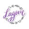 Lagom meaning inspirational handwritten text. Simple scandinavian lifestyle