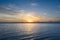 Lagoon of Bacalar at sunset