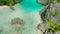 Lagoon and Beach in El Nido, Palawan. Philippines.