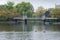 Lagoon Bridge at the Boston Public Gardens in Boston, Massachusetts.