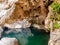 Lagoon in a cave in Wadi near Muscat, Oman