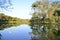 Lagoon of the city park in late afternoon in SÃ£o JosÃ© dos Campos