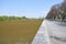 Lagoon of the Costanera Sur Ecological Reserve and the promenade next to it