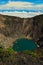 lagoon in the crater of a volcano