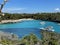 lagoon in Mondrago Natural Park in Mallorca