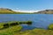 Lagoon surrounded by grass