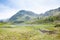 Lagorai mountain range landscape, italian Alps