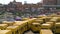 Lagos, Nigeria - 16 July 2016 : The yellow taxis of Lagos are iconic of the city