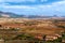 Laguardia Spain mountain and countryside view from village in Rioja region