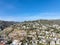 Laguna Beach coastline town with vilas on the hills, Southern California Coastline, USA