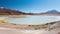 Laguna Canapa Panorama, the Andes between Bolivia and Chile. The outstanding frozen salt lake on the way to the famous Uyuni Salt