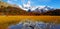 Laguna Capri and Mount Fitz Roy with autumn colors, Argentina